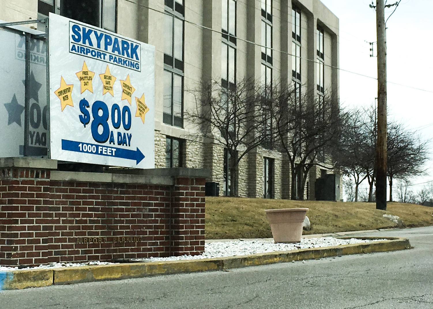 SkyPark front sign