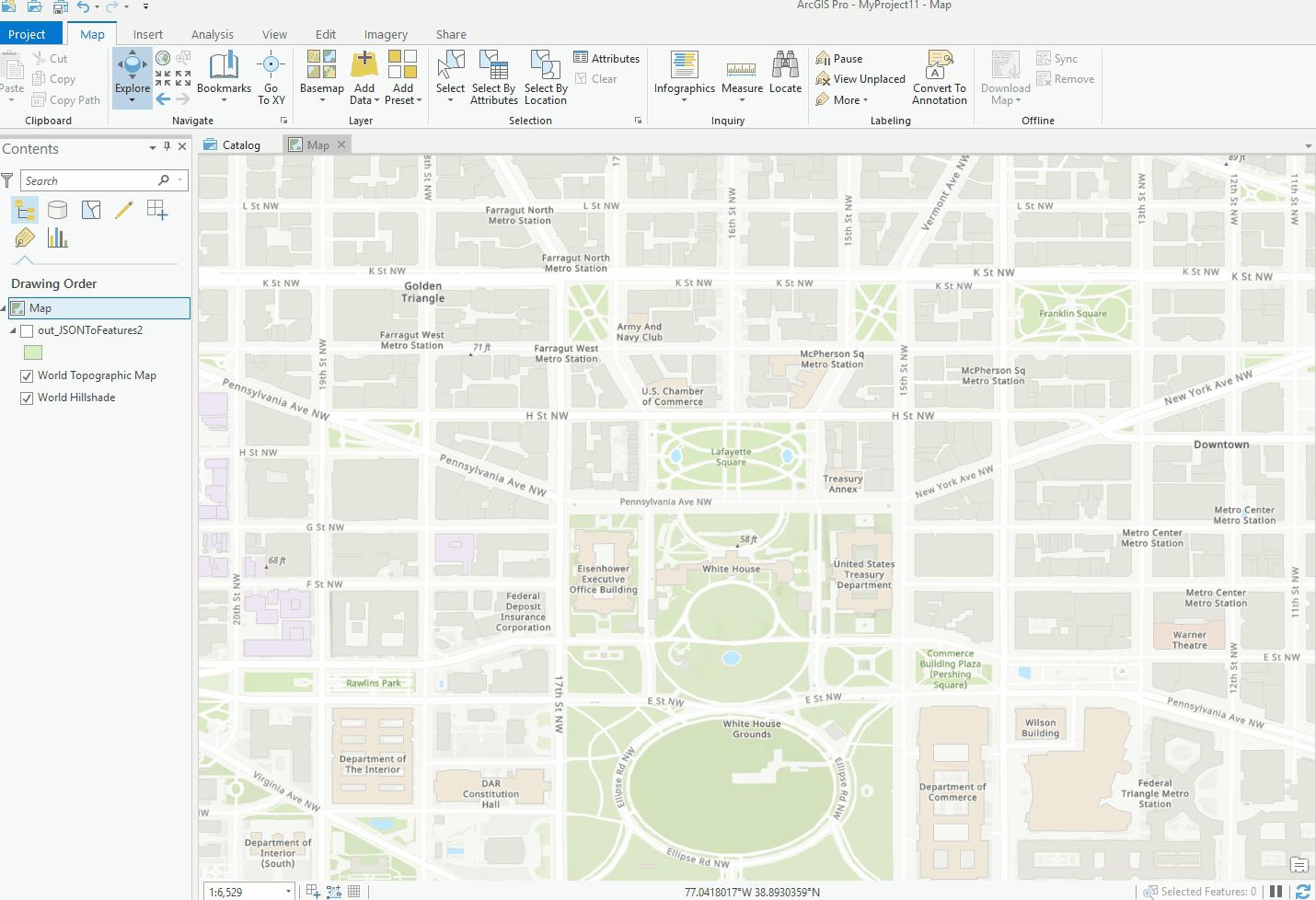 ArcGIS Pro with building footprints